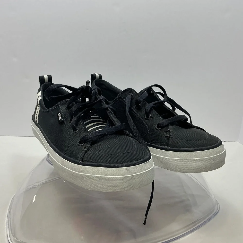 Sperry BIONIC‎ Crest Vibe Canvas Sneakers Casual Comfort Shoes Black Womens 7